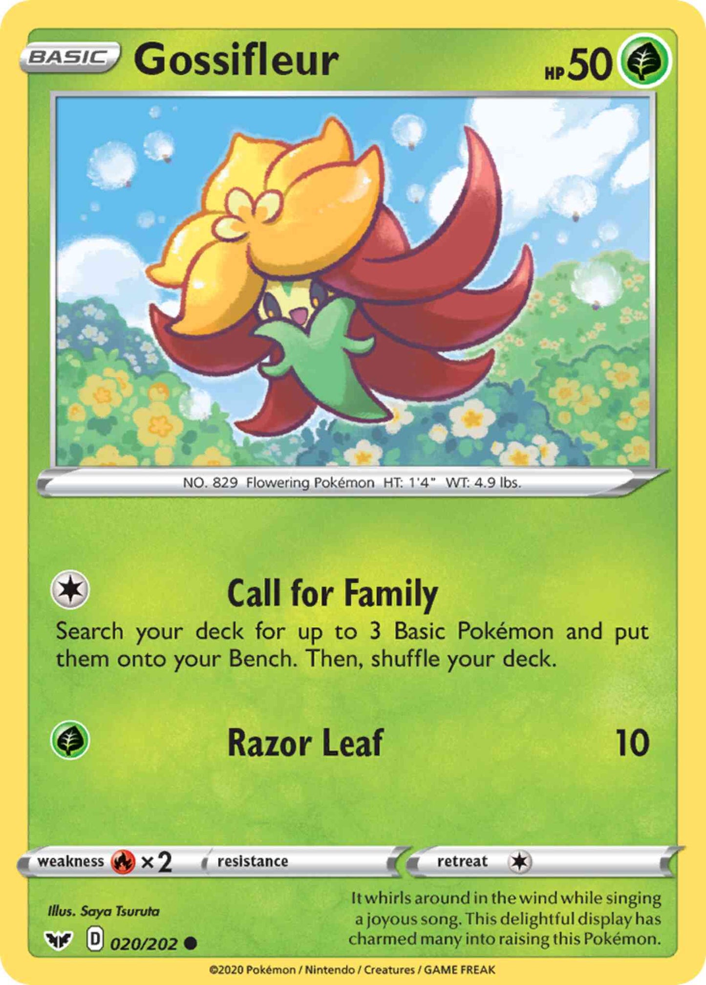 Gossifleur - 020/202 - Common [swsh1-020] [Reverse Holo]