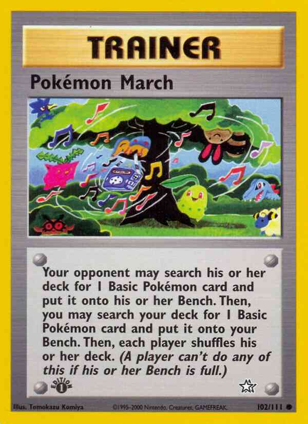 Pokémon March - 102/111 - Common - 1st Edition [neo1-102] [Non-Holo]