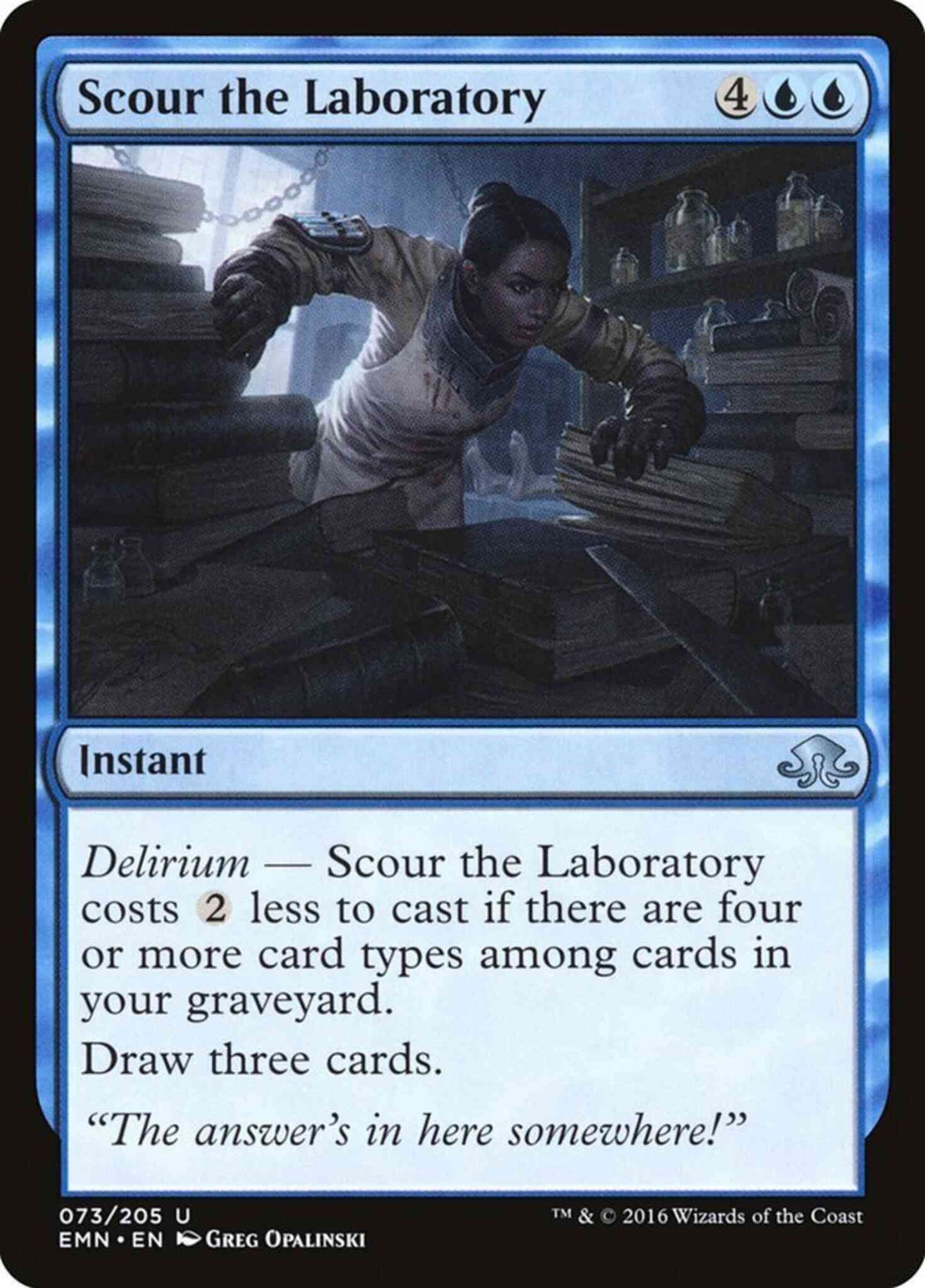 Scour the Laboratory [73] [Eldritch Moon] [Non-Foil]