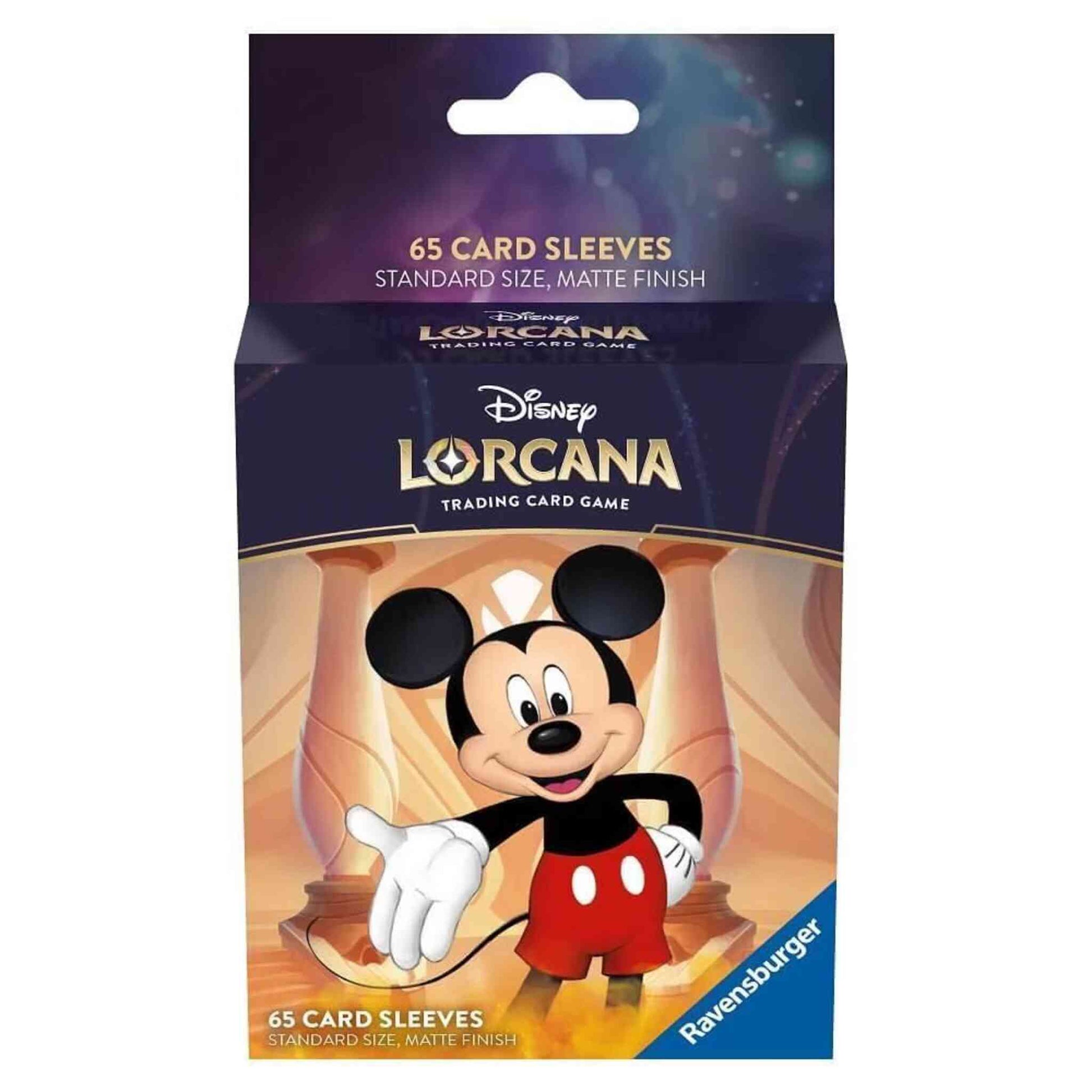 are lorcana cards standard size Disney Lorcana Sleeves - Standard Size - 65ct