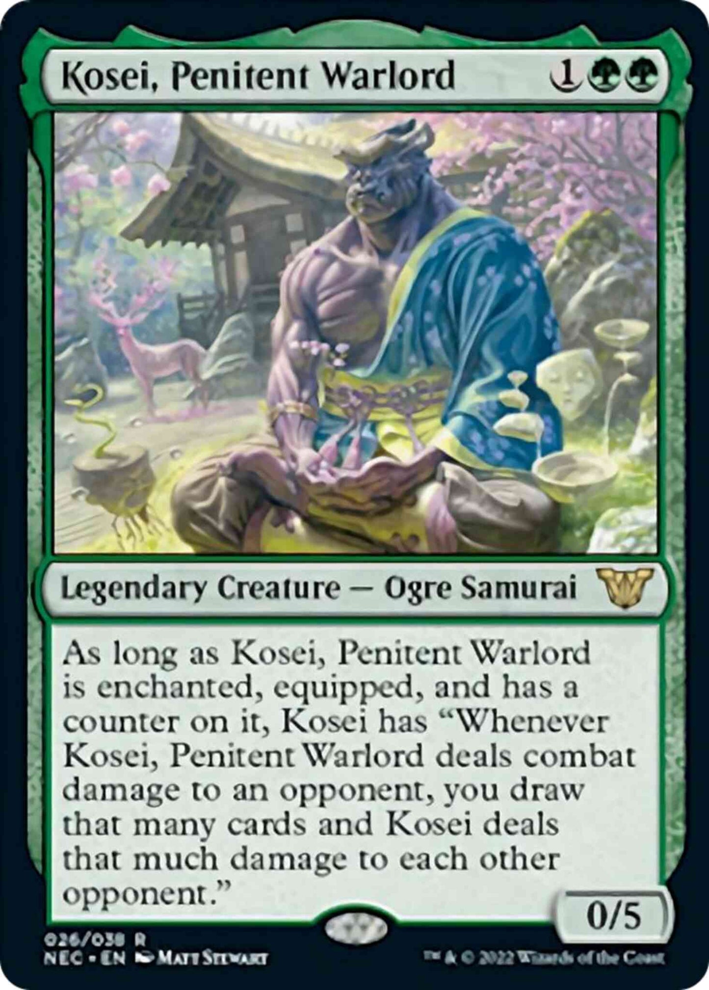 Kosei, Penitent Warlord [26] [Kamigawa: Neon Dynasty: Commander] [Non-Foil]