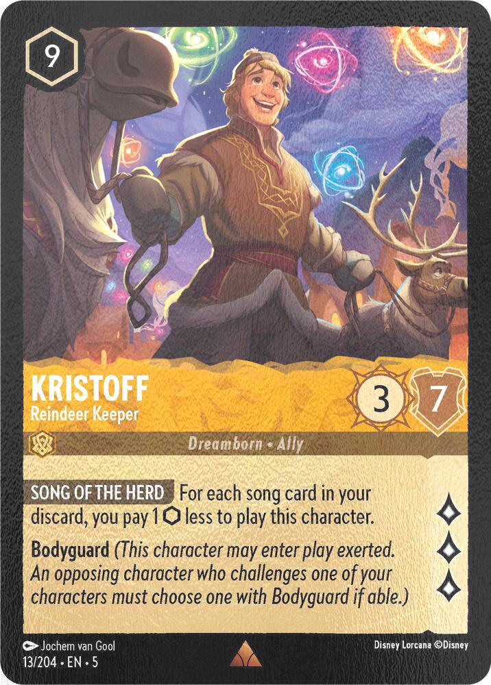 Kristoff - Reindeer Keeper - 13/204 [Shimmering Skies] [Cold Foil]