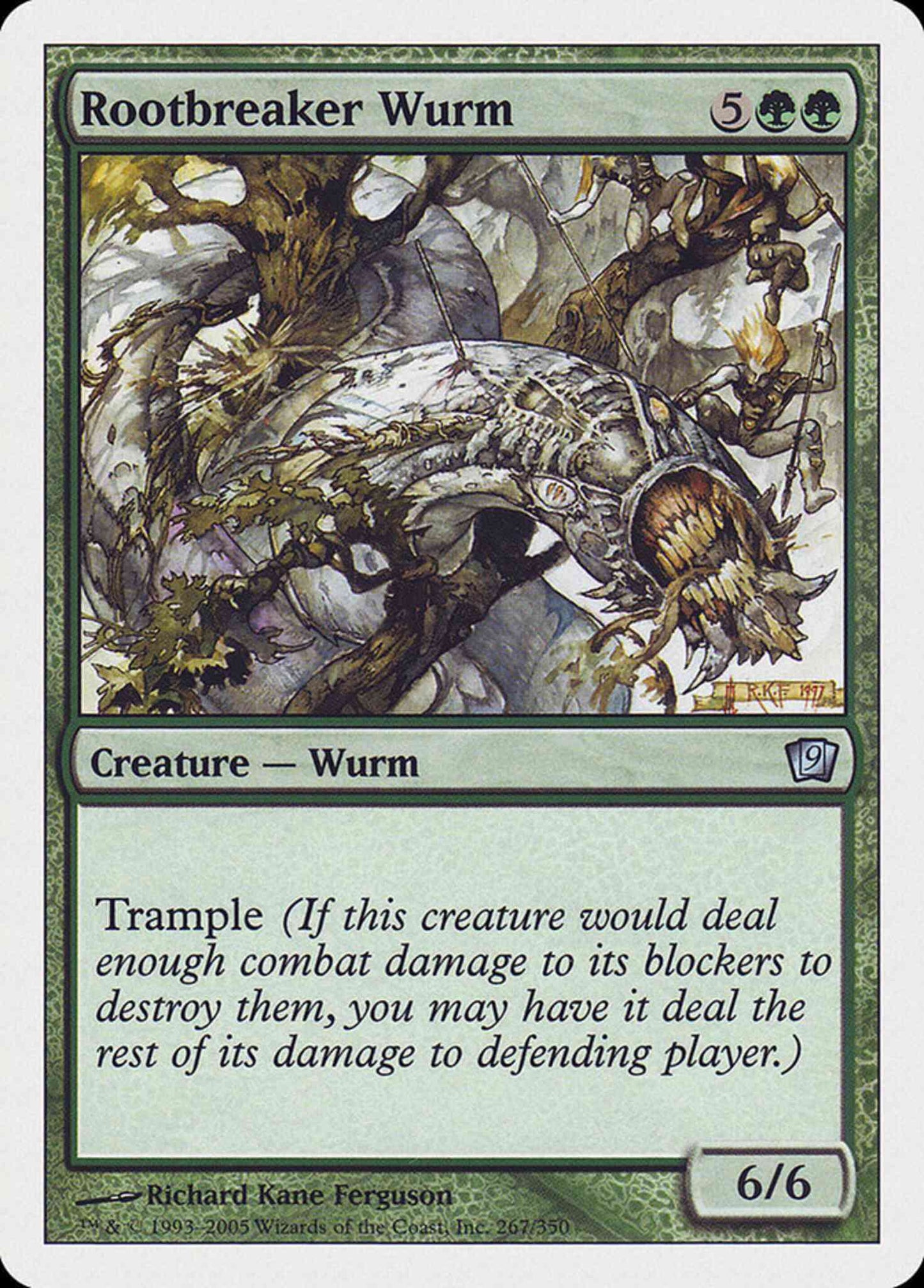 Rootbreaker Wurm [267] [Ninth Edition] [Non-Foil]