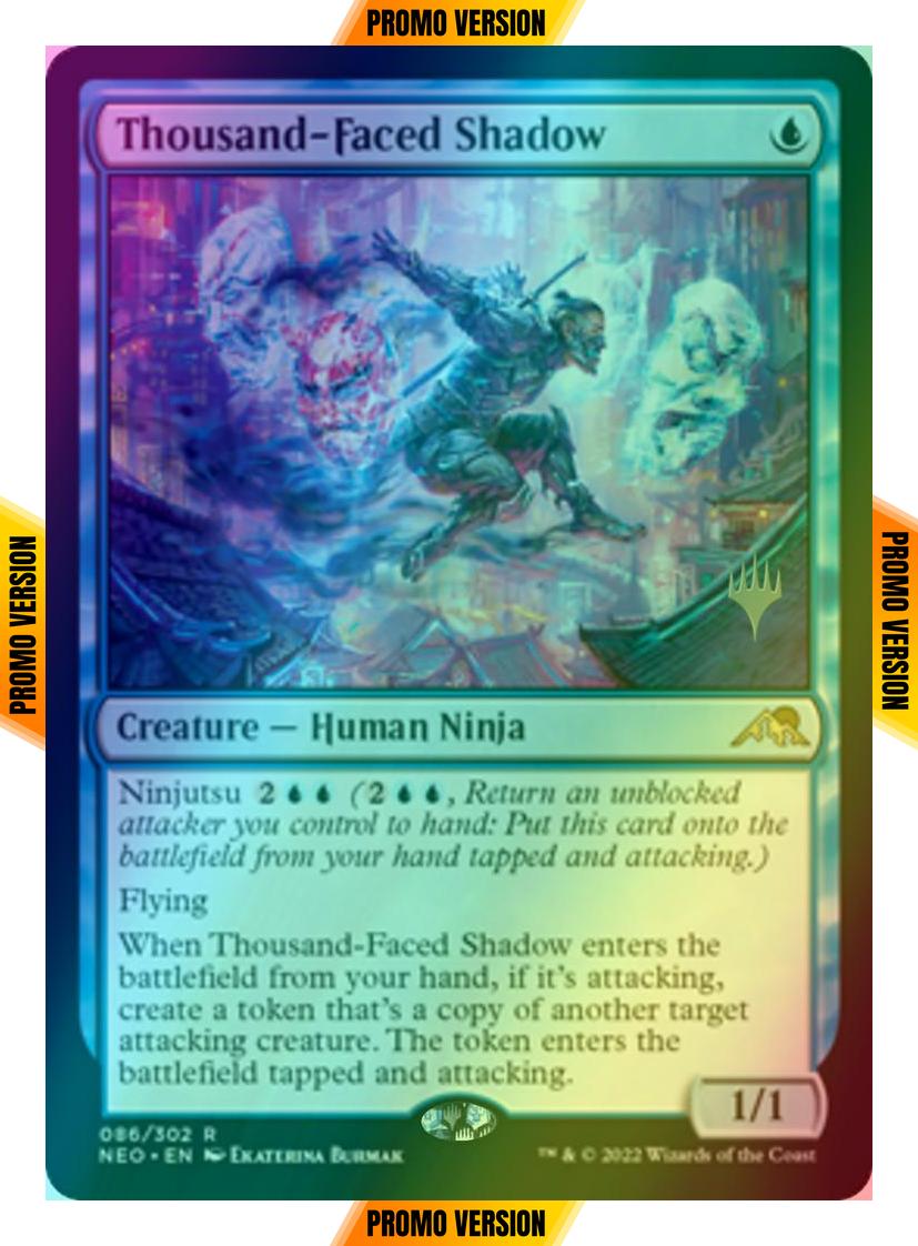 Thousand-Faced Shadow [Promo Pack] [86p] [Kamigawa: Neon Dynasty: Promos] [Foil]