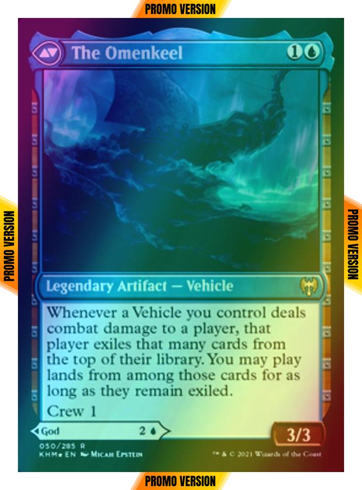 Cosima, God of the Voyage // The Omenkeel [Prerelease] [50s] [Kaldheim Promos] [Foil]