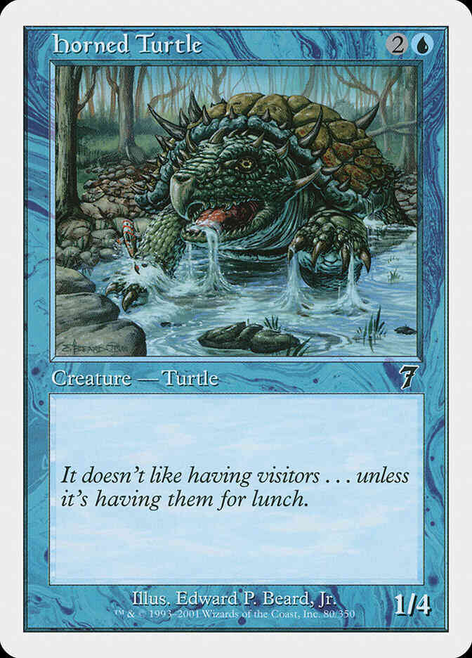 Horned Turtle [80] [Seventh Edition] [Non-Foil]