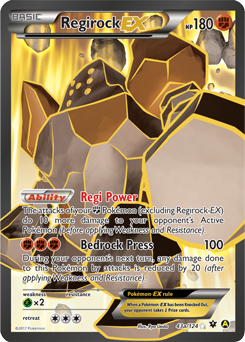 Regirock-EX - 43a/124 - Ultra Rare Alternate Art Promo [Ultra]