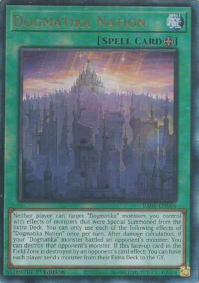 Dogmatika Nation - RA05-EN066 - Ultimate Rare - 1st Edition
