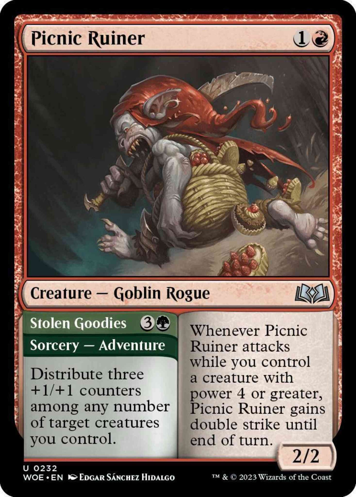 Picnic Ruiner // Stolen Goodies [232] [Wilds of Eldraine] [Non-Foil]