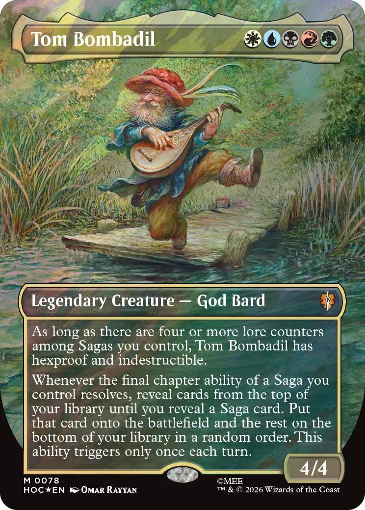 Tom Bombadil [78] [Borderless] [Classic Artist] [The Hobbit: Commander] [Surge Foil]