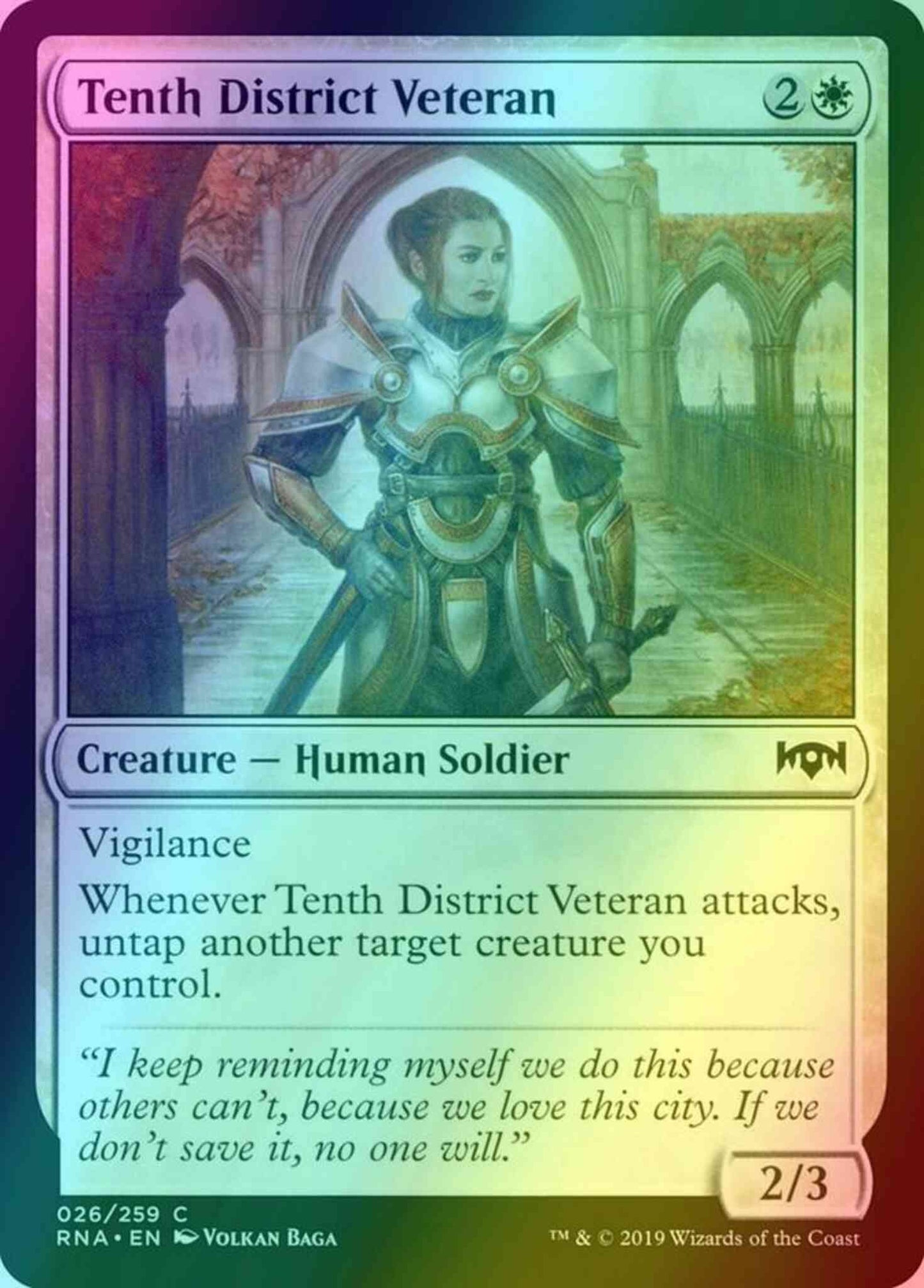 Tenth District Veteran [26] [Ravnica Allegiance] [Foil]