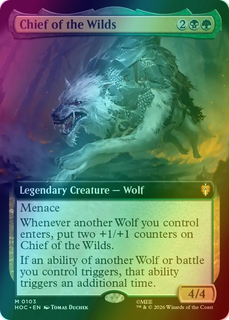 Chief of the Wilds [103] [Extended Art] [Battle of Five Armies Co-Op Kit] [The Hobbit: Commander] [Foil]
