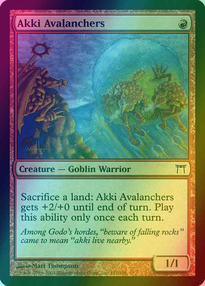 Akki Avalanchers [151] [Champions of Kamigawa] [Foil]