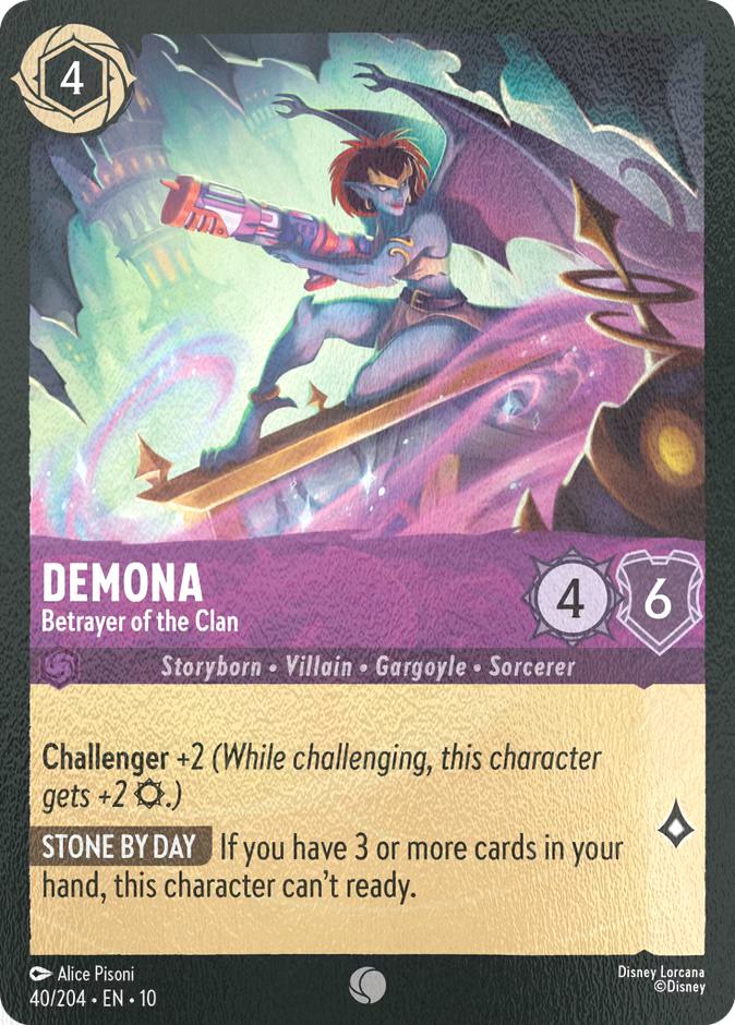 Demona - Betrayer of the Clan - 40/204 [Whispers in the Well] [Cold Foil]