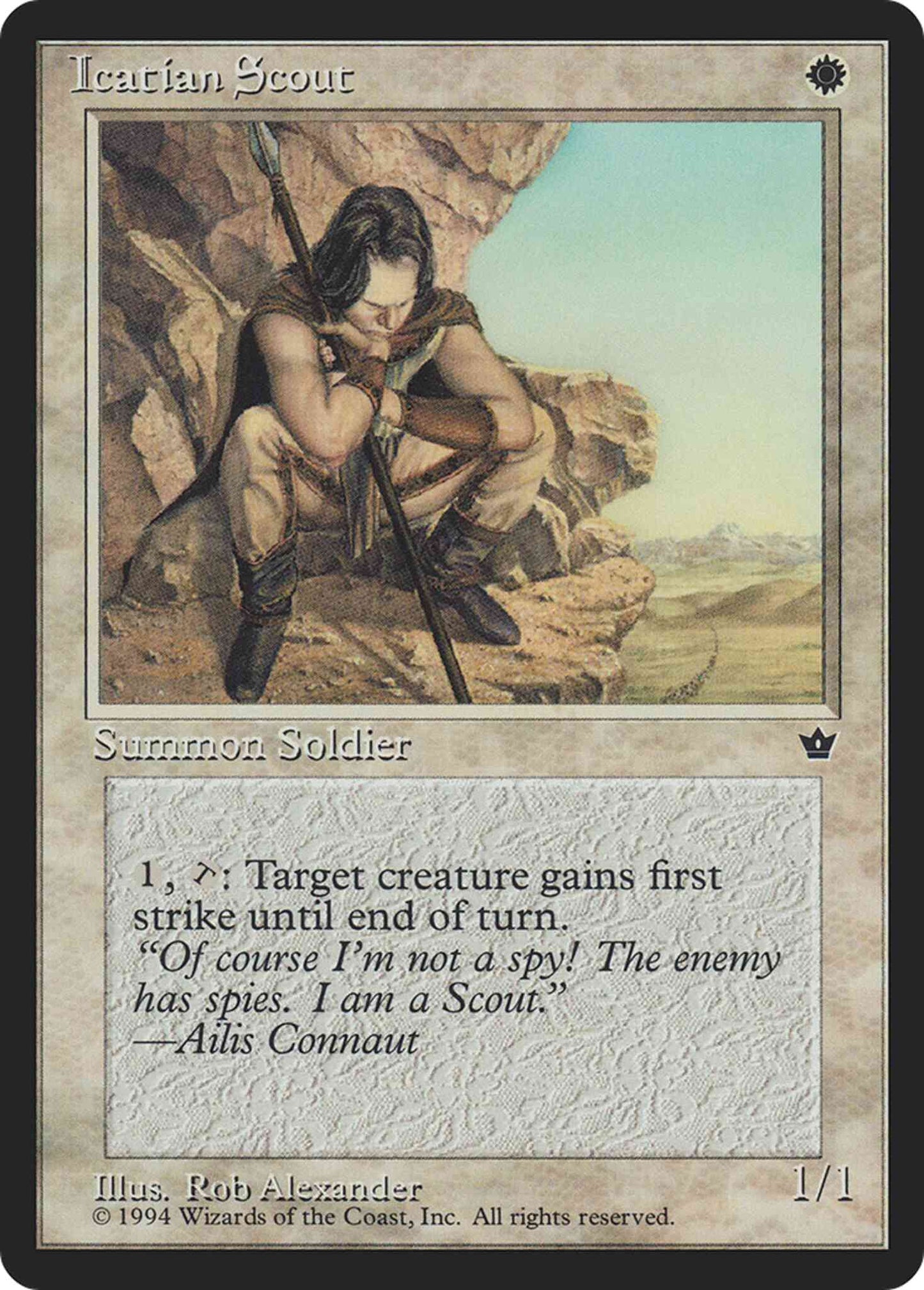 Icatian Scout [Rob Alexander] [13c] [Fallen Empires] [Non-Foil]