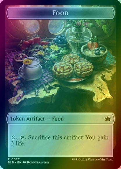 Bushy Bodyguard Token (20) // Food Token (27) [Bloomburrow: Tokens] [Foil]