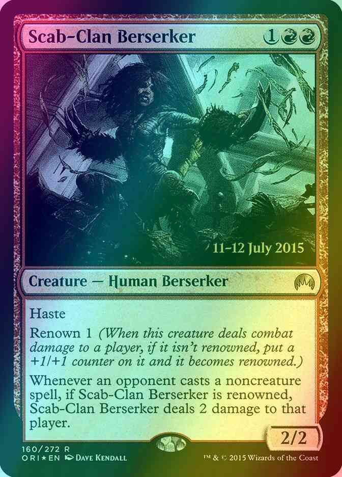 Scab-Clan Berserker [160s] [Magic Origins Promos] [Foil]