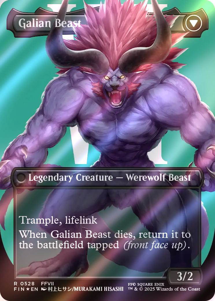 Vincent Valentine // Galian Beast [528] [Borderless] [Character] [FINAL FANTASY] [Surge Foil]