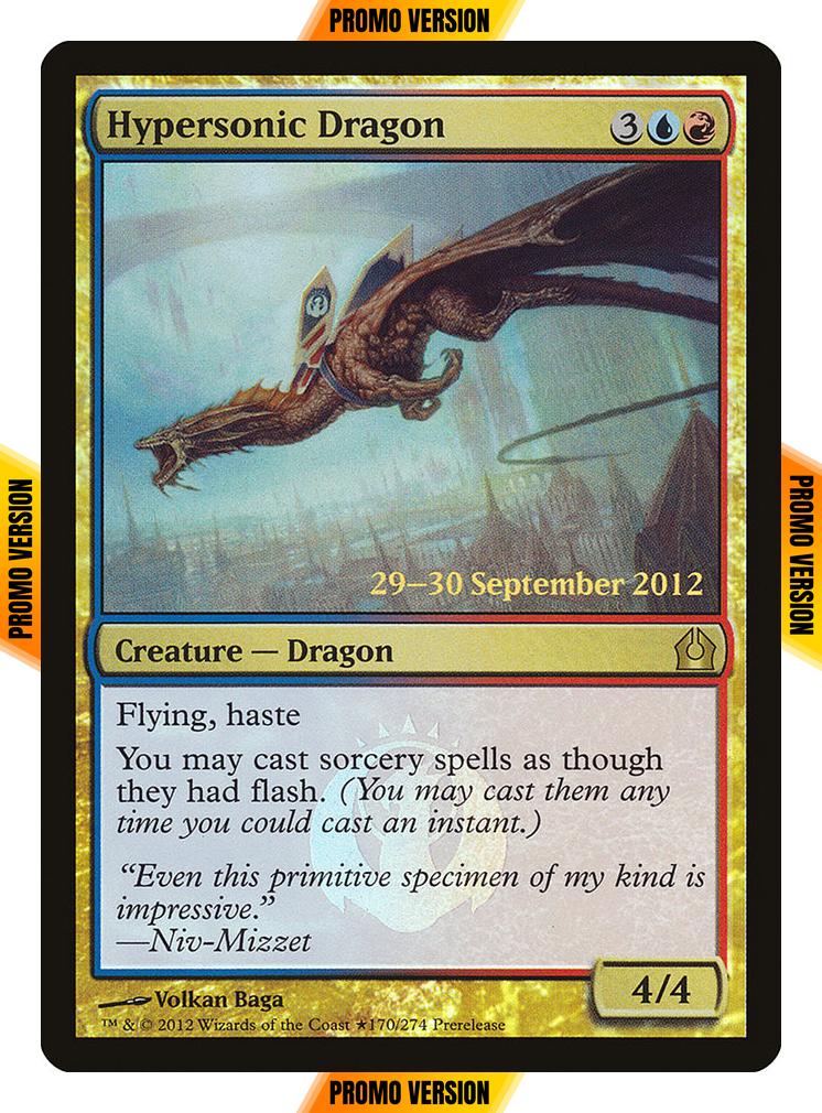 Hypersonic Dragon [170] [Return to Ravnica Promos] [Foil]