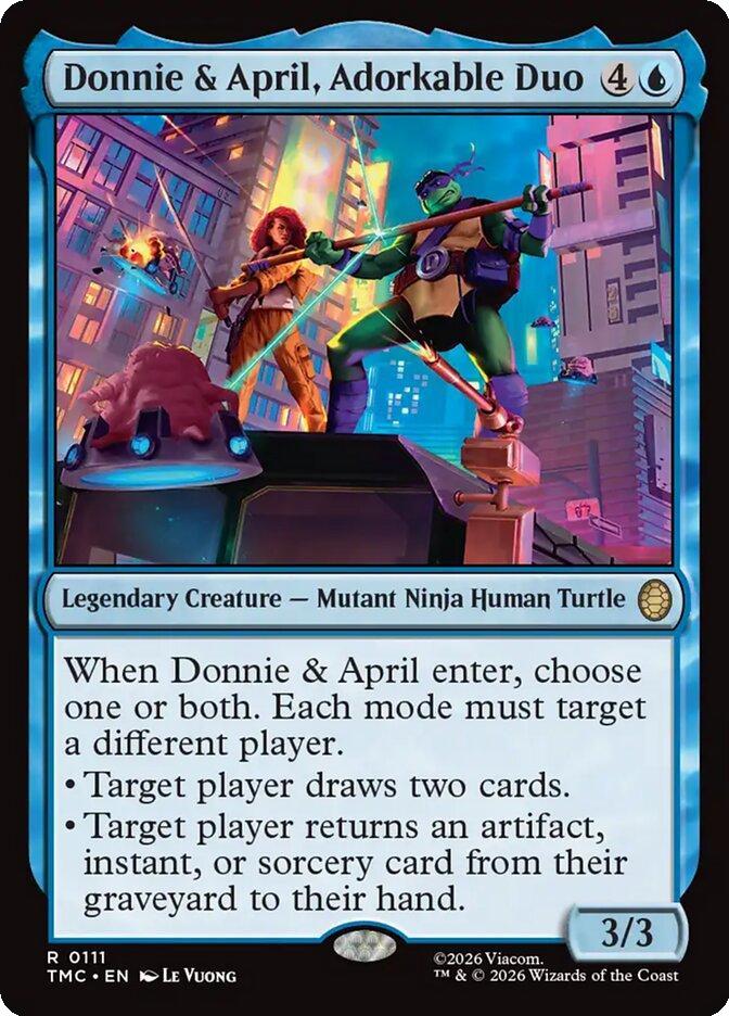 Donnie & April, Adorkable Duo [111] [Team-Up] [Teenage Mutant Ninja Turtles Eternal] [Non-Foil]