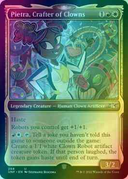 Pietra, Crafter of Clowns [268] [Showcase Cards of Tomorrow] [Unfinity] [Foil]
