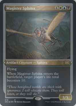 Magister Sphinx [519] [Double Masters 2022] [Etched Foil]