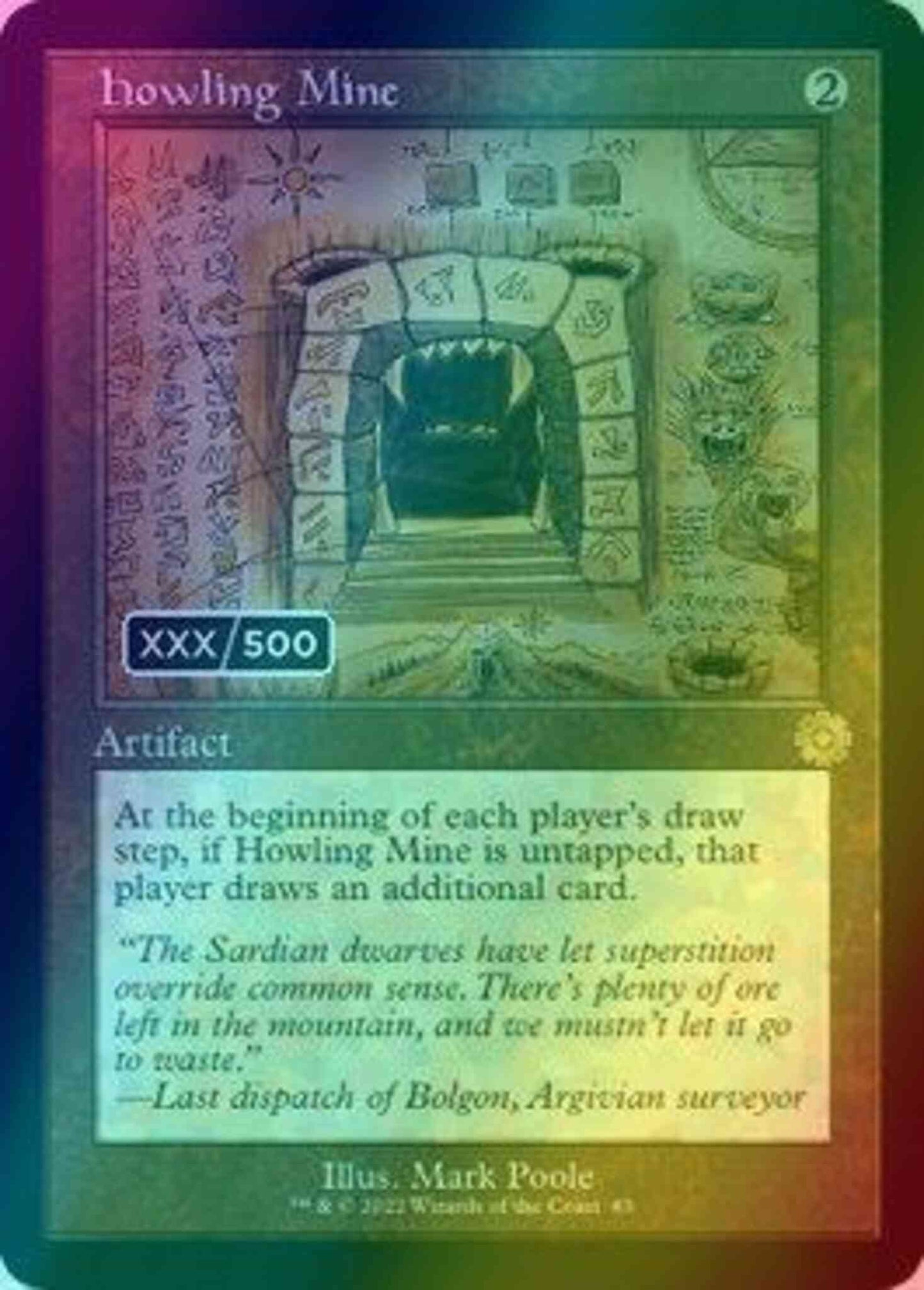 Howling Mine - Serial Numbered [83z] [Retro Frame] [Schematic] [The Brothers' War Retro Artifacts] [Foil]