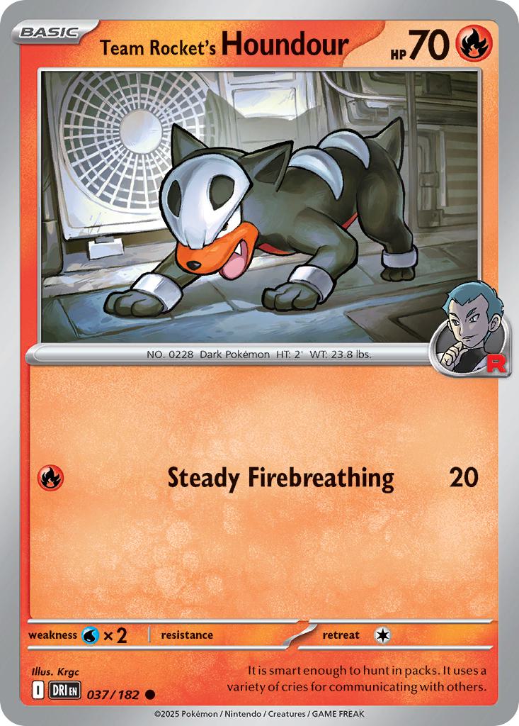 Team Rocket's Houndour - 037/182 - Common [sv10-037] [Non-Holo]