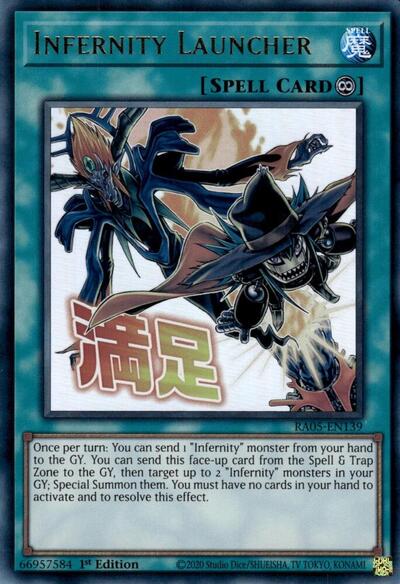 Infernity Launcher - Stamp - RA05-EN139 - Ultra Rare - 1st Edition