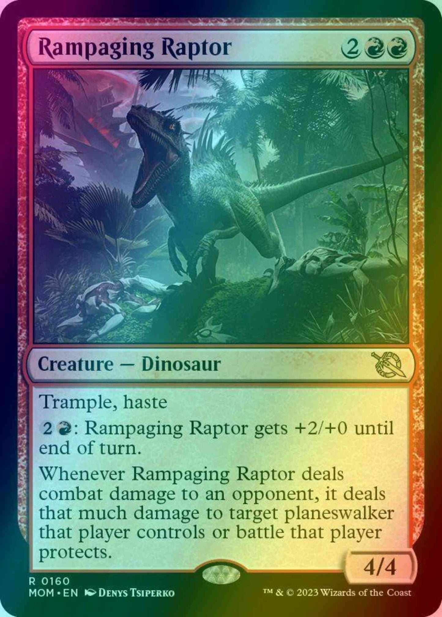 Rampaging Raptor [160] [March of the Machine] [Foil]