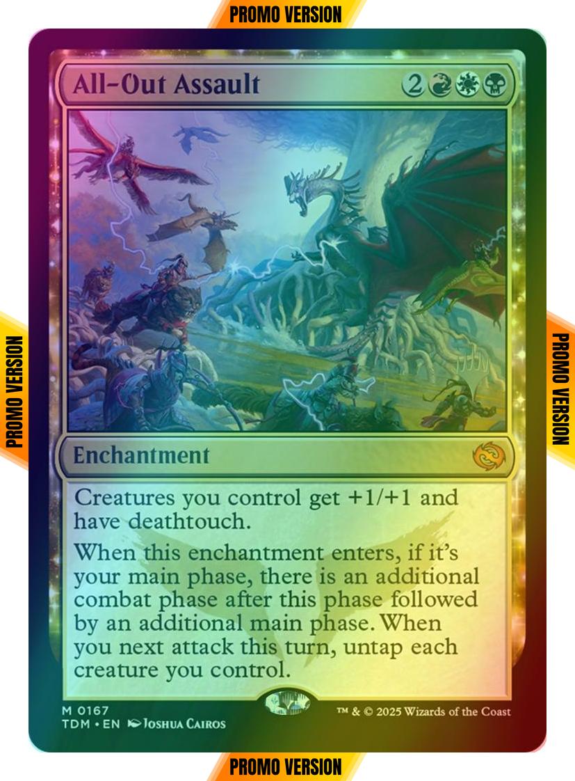 All-Out Assault [167p] [Promo Pack] [Tarkir: Dragonstorm: Promos] [Foil]