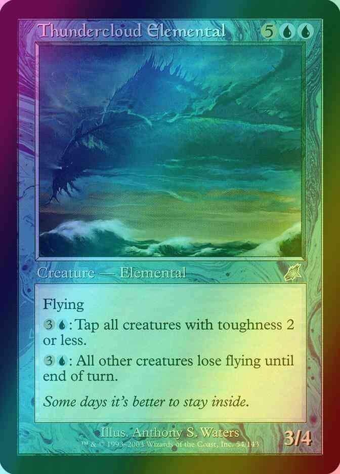 Thundercloud Elemental [54] [Scourge] [Foil]