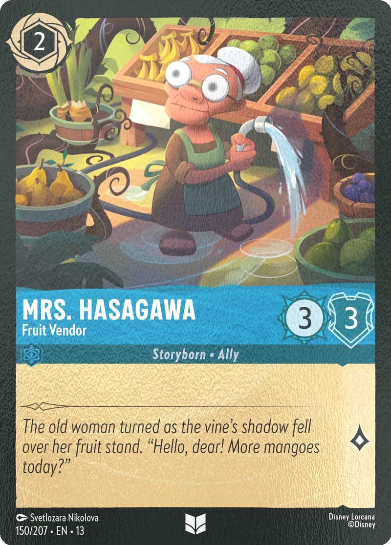 Mrs. Hasagawa - Fruit Vendor - 150/204 [Attack of the Vine!] [Cold Foil]