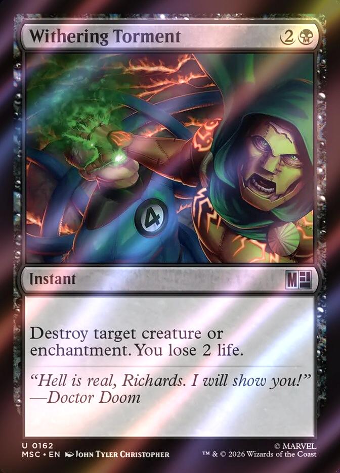 Withering Torment [162] [Marvel Super Heroes: Commander] [Surge Foil]