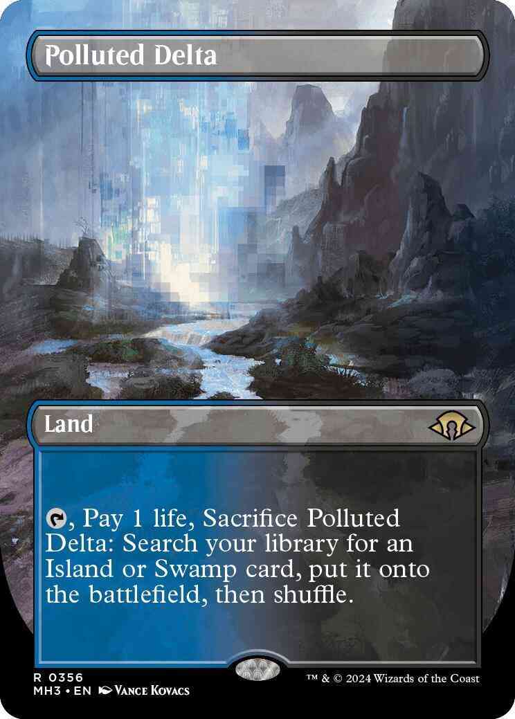 Polluted Delta [356] [Borderless] [Modern Horizons 3] [Non-Foil]