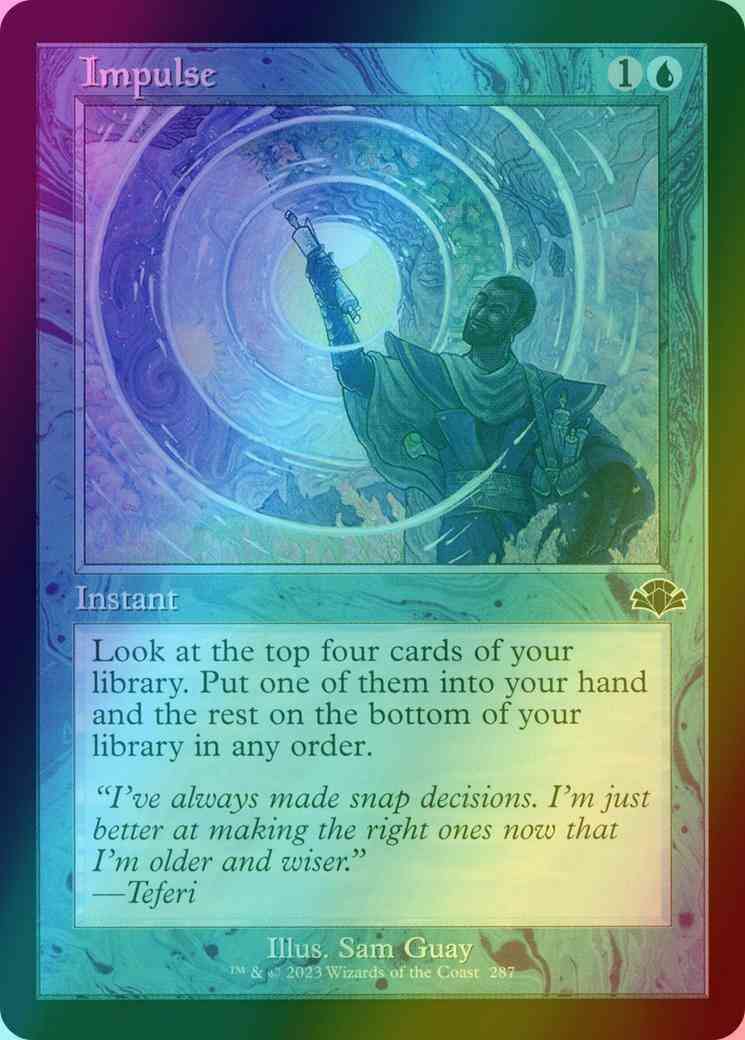 Impulse [287] [Retro Frame] [Dominaria Remastered] [Foil]