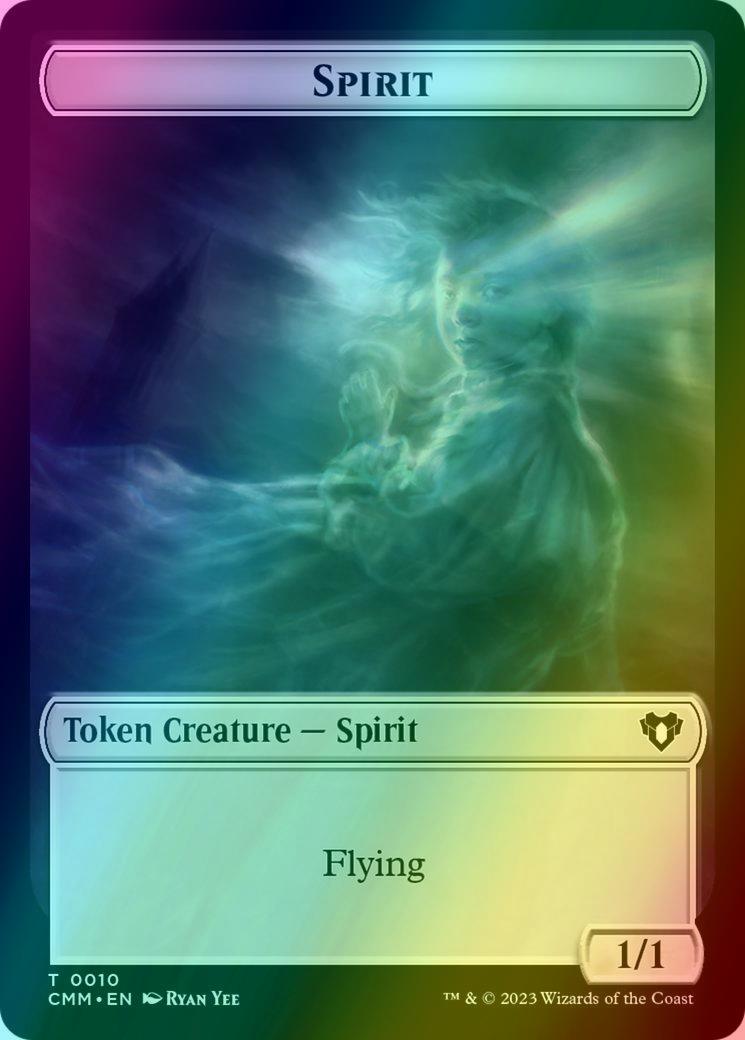 Cat Token (05) // Spirit Token (10) [Commander Masters: Tokens] [Foil]