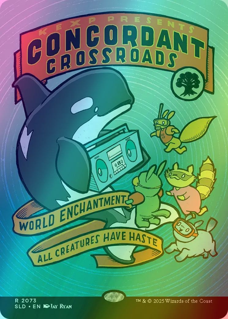 Concordant Crossroads [2073] [Borderless] [KEXP: You Are Not Alone] [Secret Lair Drop] [Foil]