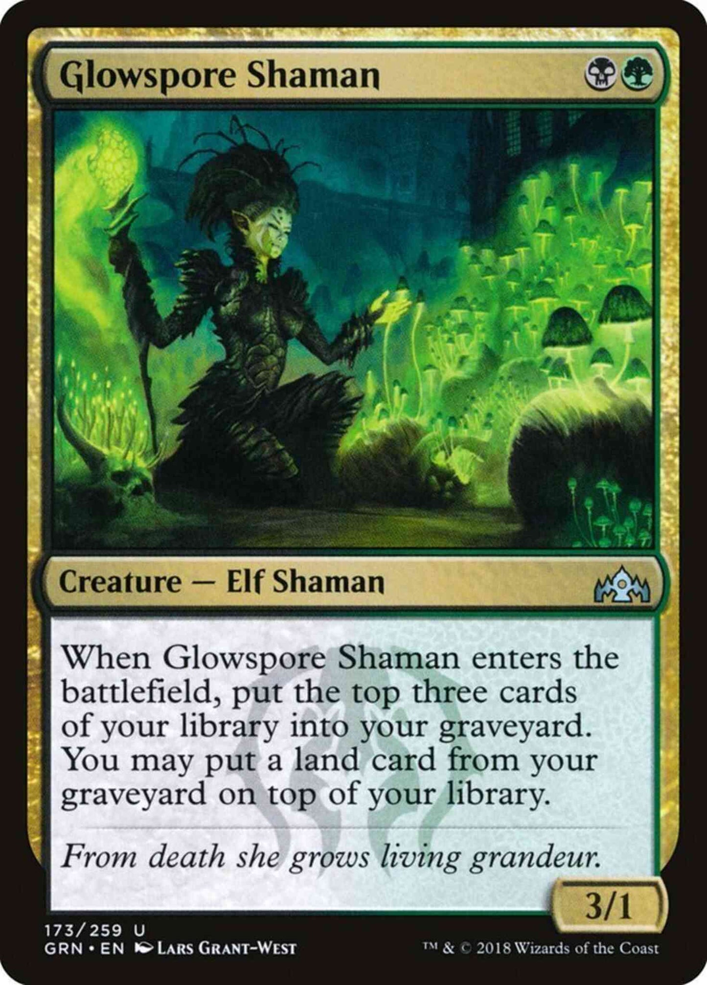 Glowspore Shaman [173] [Guilds of Ravnica] [Non-Foil]