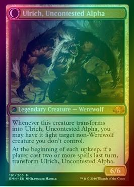Ulrich of the Krallenhorde // Ulrich, Uncontested Alpha [191s] [Eldritch Moon Promos] [Foil]