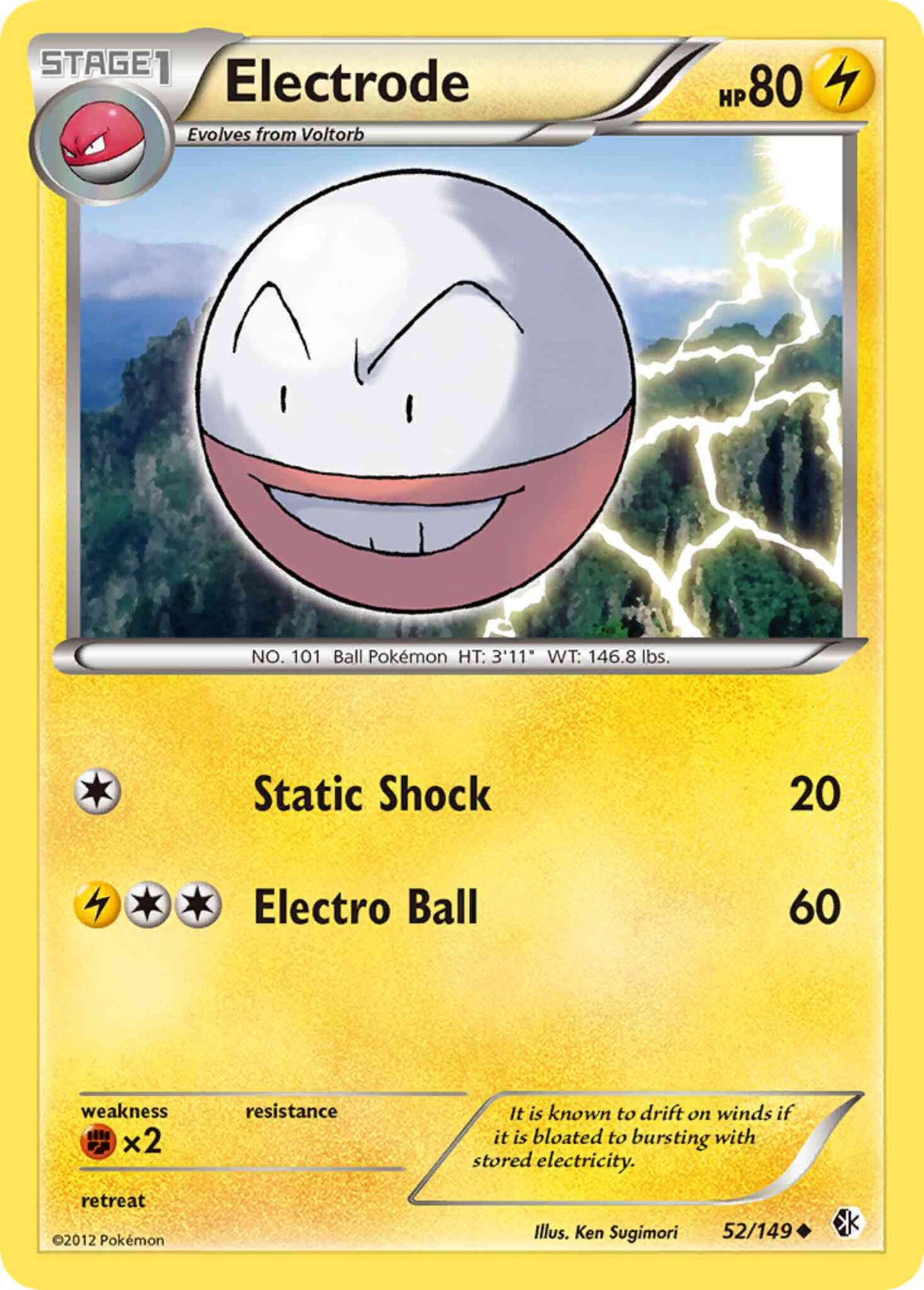 Electrode - 52/149 - Uncommon [bw7-52] [Reverse Holo]