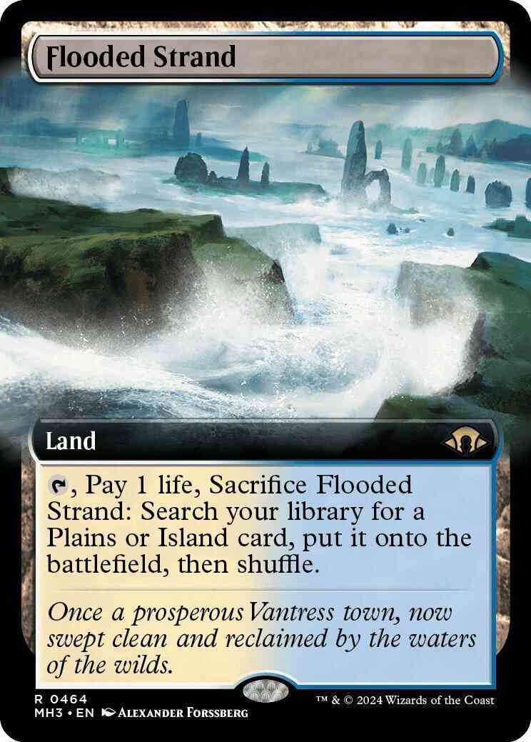 Flooded Strand [464] [Extended Art] [Modern Horizons 3] [Non-Foil]