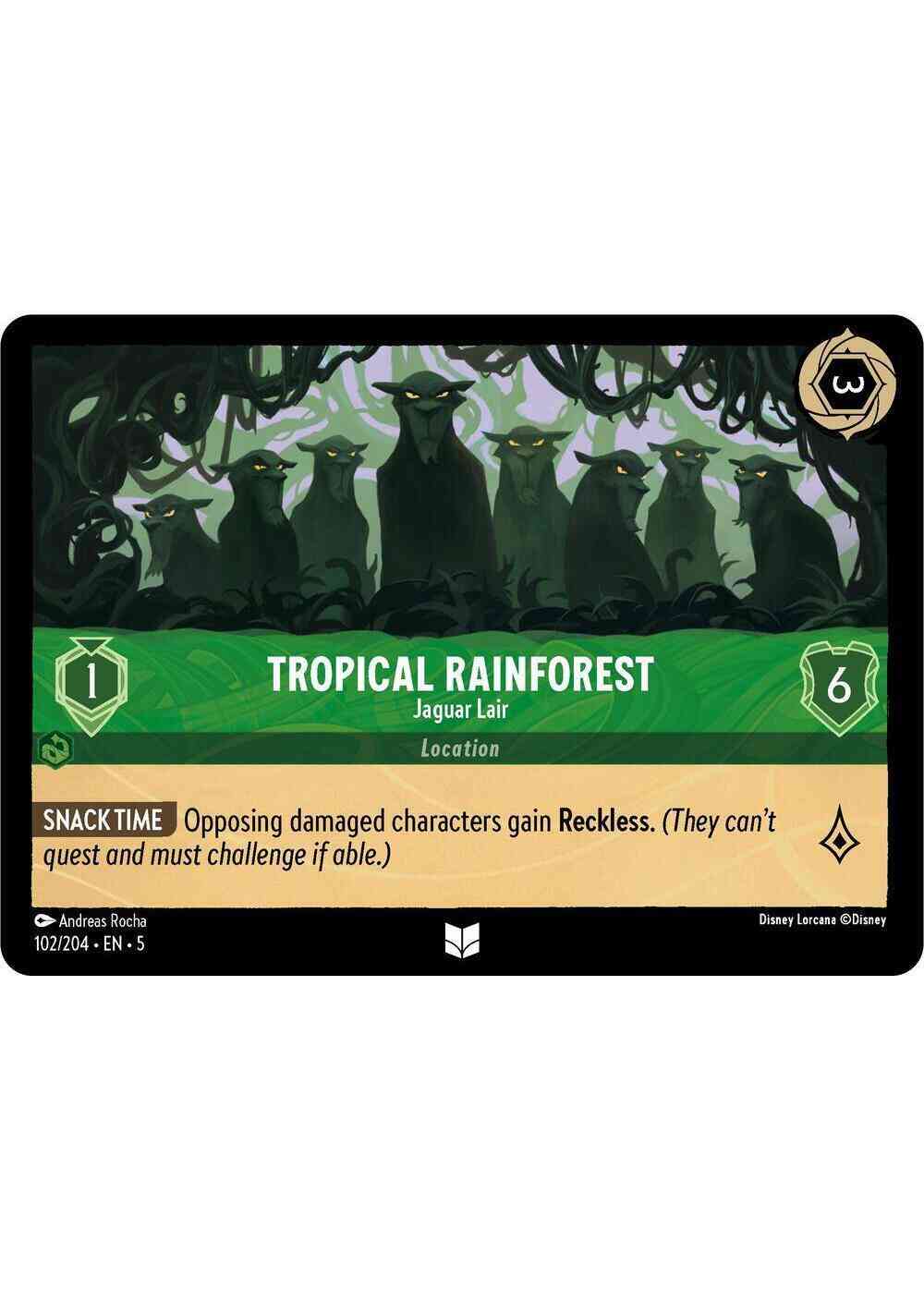 Tropical Rainforest - Jaguar Lair - 102/204 [Shimmering Skies] [Non-Foil]