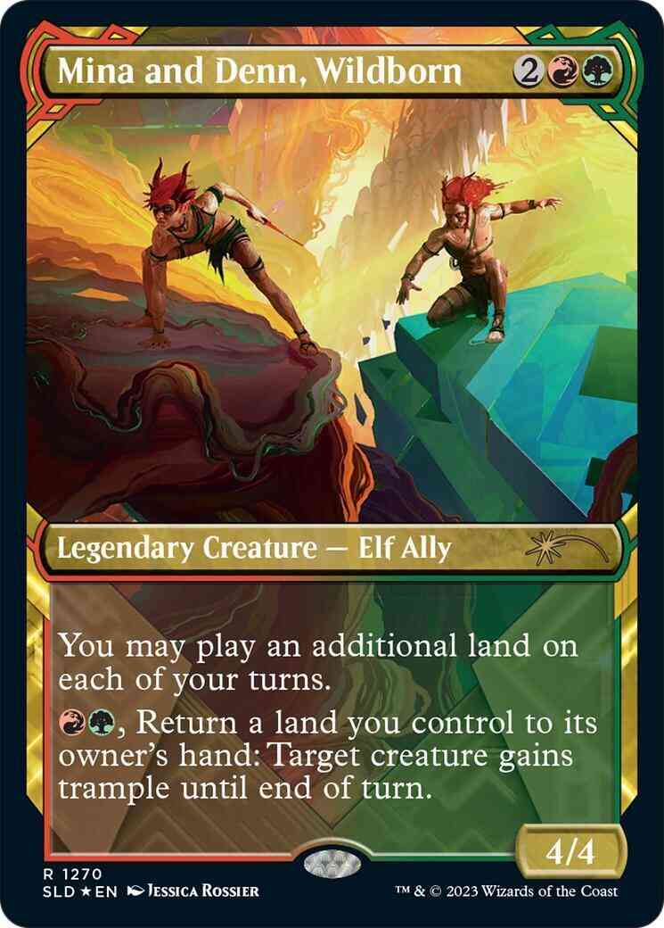 Mina and Denn, Wildborn [1270] [Planar Showcase] [Showcase: MOM Vol. 2] [Secret Lair Drop] [Halo Foil]