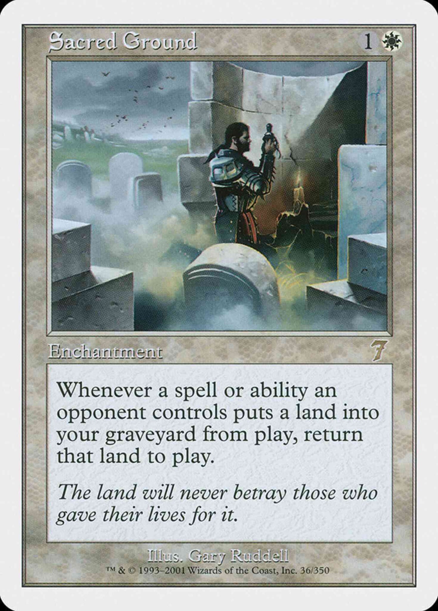 Sacred Ground [36] [Seventh Edition] [Non-Foil]
