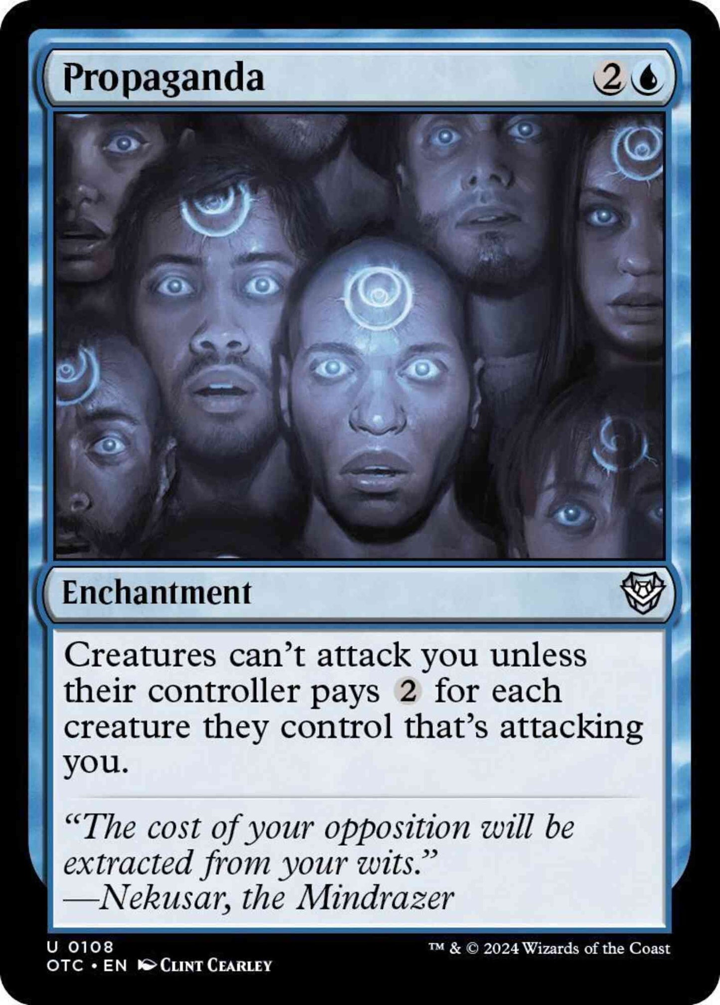 Propaganda [108] [Outlaws of Thunder Junction: Commander] [Non-Foil]