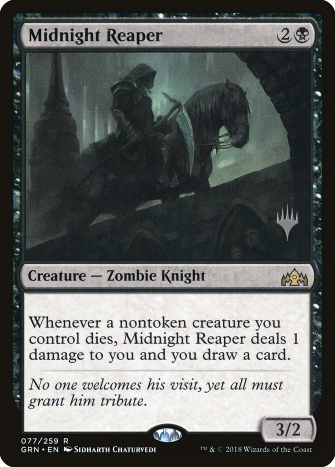 Midnight Reaper [77p] [Promo Pack] [Guilds of Ravnica Promos] [Non-Foil]