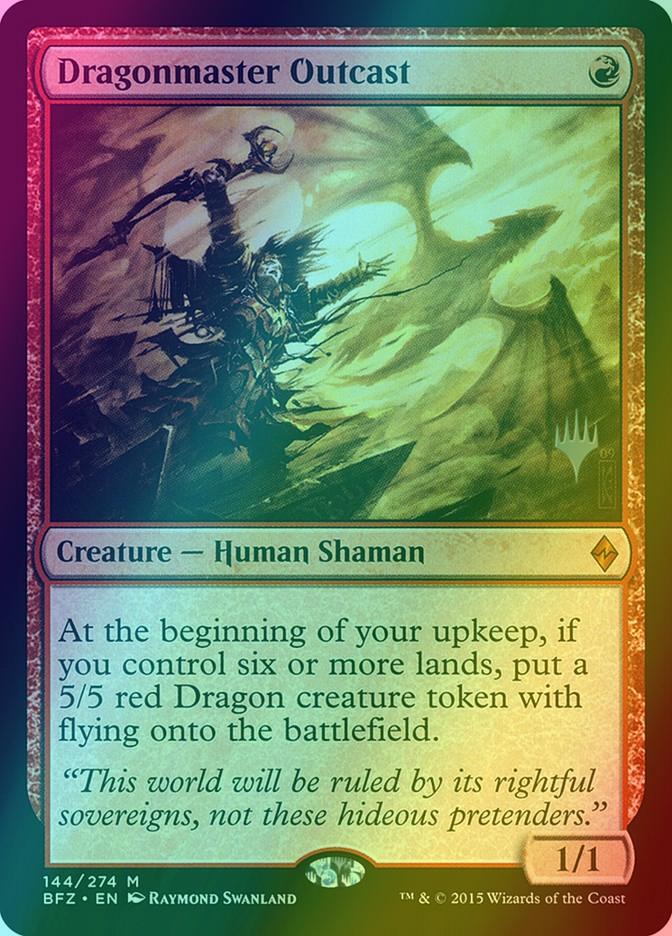 Dragonmaster Outcast [Promo Pack] [144p] [Battle for Zendikar Promos] [Foil]