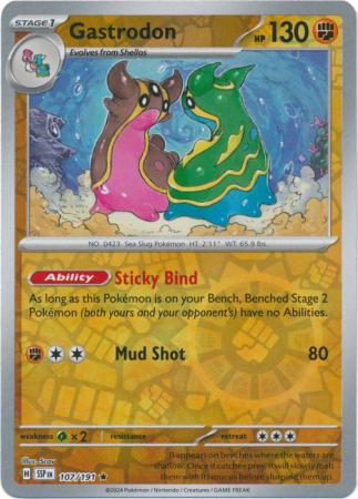 Gastrodon - 107/191 - Rare [sv08-107] [Reverse Holo]