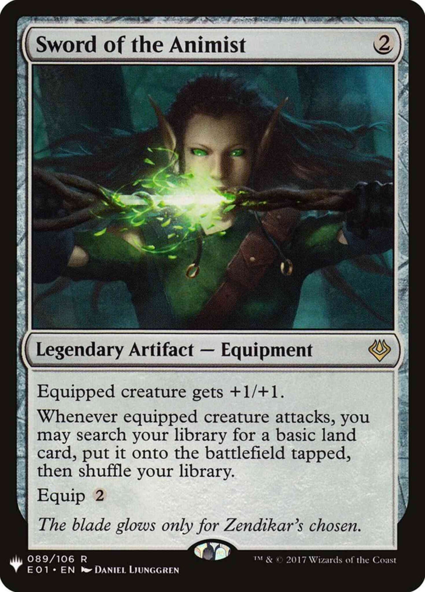 Sword of the Animist [E01-89] [The List] [Non-Foil]